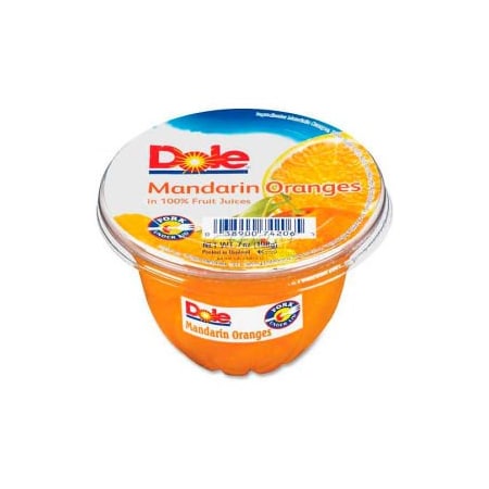 Marjack Dole Fruit Cups, Mandarin Orange, 7 oz, 12/Carton DFC74206011